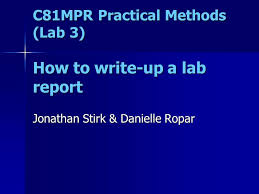 The Essentials of Writing a Good Lab Report UConn Writing Center studylib  net