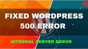 resolve wordpress 500 admin error