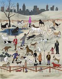Its convenient location smack dab in the heart of singapore makes this a hotspot for dog owners and lovers alike. Dog Park Drawing By Dave Rheaume