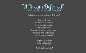Analysis of a Dream Deferred by Langston Hughes