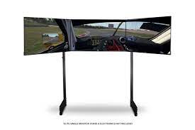 next level racing elite free standing triple monitor stand black