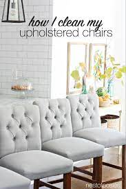 how to clean upholstered chairs