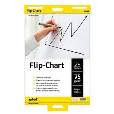 bloco flip chart 75gr 64x88cm c 25 fls