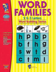 Word families are sets of words that have a common letter and sound pattern. Word Families 2 3 Letter Words Gr 1 3 Pdf Download Download Karen Anne Habib 9781770723474 Christianbook Com