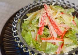 Imitation crab seafood salad, main ingredient: Lettuce And Imitation Crab Stick Salad Recipe By Cookpad Japan Cookpad