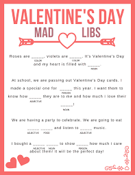 valentine s day mad libs printable