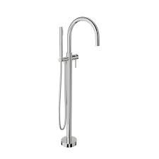 floor mounted bath tap with hand shower