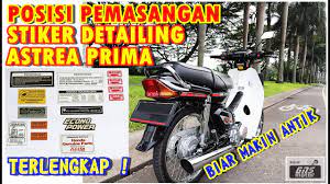 Maybe you would like to learn more about one of these? Posisi Pemasangan Sticker Detailing Stiker Pelengkap Di Honda Astrea Prima Hitam Youtube