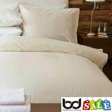 Satin Stripe Cotton Bedding