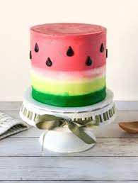 Homemade Watermelon Cake gambar png