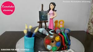 Explore a dozen fun and exciting birthday party ideas for celebrating this transition into adulthood. Art Oil Canvas Watercolor Modern Painting School Drawing 18th Birthday Cake Design Ideas Decorating Youtube
