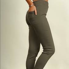 Umgee Leggings In Olive Green And Tan Boutique