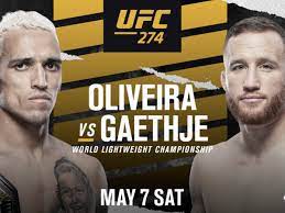 UFC 274 Oliveira vs Gaethje Fight Card ...