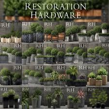 Restoration Hardware Planters 3d Model