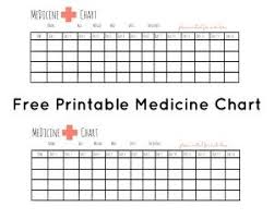 Free Printable Medicine Chart Useful For Tracking Doses Of