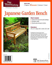 Japanese Garden Bench Plan