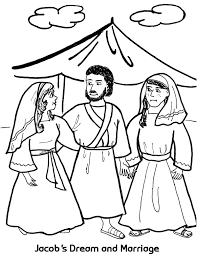 Jacob is finally learning to promptly obey god). Jacob S Dream And Marriage Coloring Sheet Bible Coloring Pages Jacob And Rachel Bible Coloring