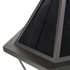 lutec led solar post light in the