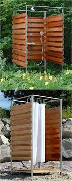 You just need to find the design that suits your taste. 32 Beautiful Easy Diy Outdoor Shower Ideas A Piece Of Rainbow Outdoor Shower Diy Diy Outdoor Shower Outdoor Bathrooms