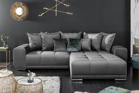 Learn all about the different sofas you can get including distinguishing design features here. Samt 3er Sofa 280cm Inkl Kissen Riess Ambiente De