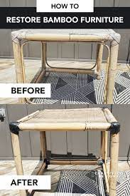 how to re bamboo furniture
