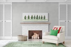 Fireplace Mantel Winter Wall Art