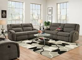 Reclining Sofa With Fold Down Console
