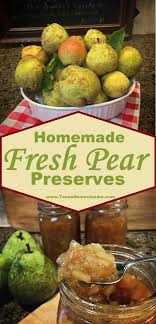 homemade pear preserves recipe