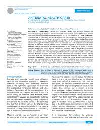 pdf antenatal health care a