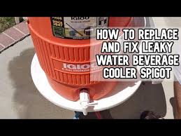 fix leaky water beverage cooler spigot