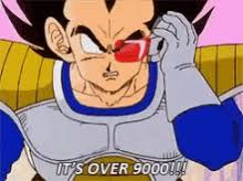 Of course, the people who wrote that legend way back in the day probably knew nothing of saiyans. Vegeta Over 9000 Gifs Tenor