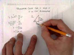 Trigonometry Solve For X When It Is In