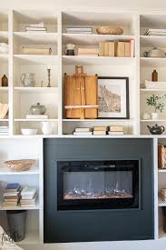 Gas Fireplace Built In Bookshelves