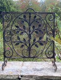 Wrought Iron Old Fire Screen Spark