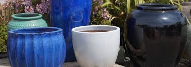 large glazed ceramic plant pots for the
