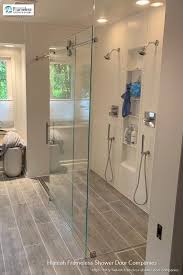 Doorless Shower Half Wall Glass Shower
