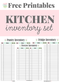 Kitchen Inventory Printables Simply Stacie