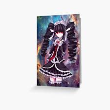 New bursting with colors happy birthday greeting card gif. Anime Greeting Cards Redbubble
