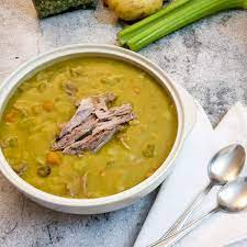 thick split pea and ham hock soup