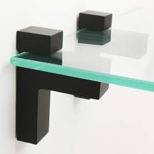 2 Pcs Adjustable Wood Glass Shelf