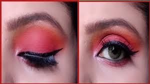 easy red eye makeup tutorial