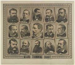 Amazon Com 1884 Photo Beard Trimming Chart Photographs
