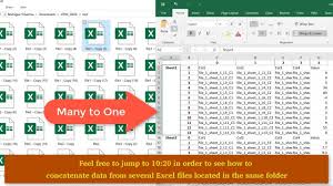 data in many excel or csv files