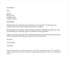 2 Professional Thank You Note After Interview Sample Letter A Job