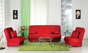 Vegas Rainbow Storage Sofa Bed In Red