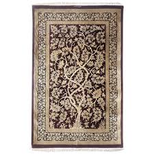 authentic persian qum hand knotted tree