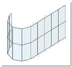 Simple Curved Glazing In Revit Curtain