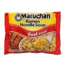 maruchan beef flavor ramen noodle soup