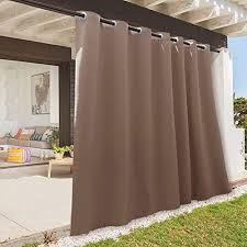 Gazebo curtains are a decorative addition that provide shade from the sun, privacy, and protection from the rain when needed. Ryb Home Outdoor Gazebo Curtains Waterproof Weather Resistant Free Standing Outside Inside Drapes For Patio Sliding Glass Door Downstairs Window 100 X 108 Inches 1 Pack Mocha Pricepulse