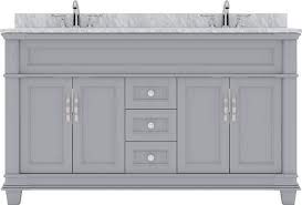 double sink bathroom vanity in grey